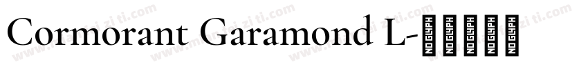 Cormorant Garamond L字体转换